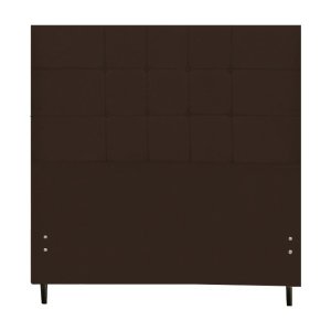 Cabeceira Casal King Size 195 Cm Barcelona Marrom para Cama Box Estofada - JBE Móveis