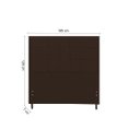 Ver imagem 2 de Cabeceira Casal King Size 195 Cm Barcelona Marrom para Cama Box Estofada - JBE Móveis
