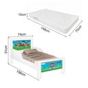 Ver imagem 4 de Mini Cama Infantil Meli com Colchão Estampa Patrulha Canina MDF Branco Ortobom