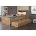 Ver imagem 6 de Bicama Solteiro Ravena C/ 2 Gavetas e Auxiliar Cinamomo/off White - Conquista