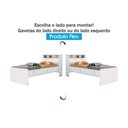 Ver imagem 2 de Bicama Solteiro Ravena C/ 2 Gavetas e Auxiliar Cinamomo/off White - Conquista