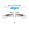 Bicama Solteiro Ravena C/ 2 Gavetas e Auxiliar Cinamomo/off White - Conquista - 2