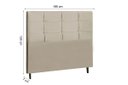 Ver imagem 2 de Cabeceira Style Estofada com Botão de Tecido para Cama Box Casal King Size 195cm New Foam - Jbe Móve
