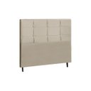Ver imagem 1 de Cabeceira Style Estofada com Botão de Tecido para Cama Box Casal King Size 195cm New Foam - Jbe Móve