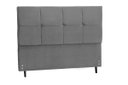 Ver imagem 1 de Cabeceira Paris Estofada com Botão de Strass para Cama Box Solteiro 94cm Chumbo - Jbe Móveis