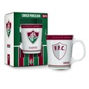 Ver imagem 2 de Caneca Porcelana Premium Brasfoot Fluminense 260ml Licenciada Branco