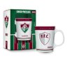 Caneca Porcelana Premium Brasfoot Fluminense 260ml Licenciada Branco - 2
