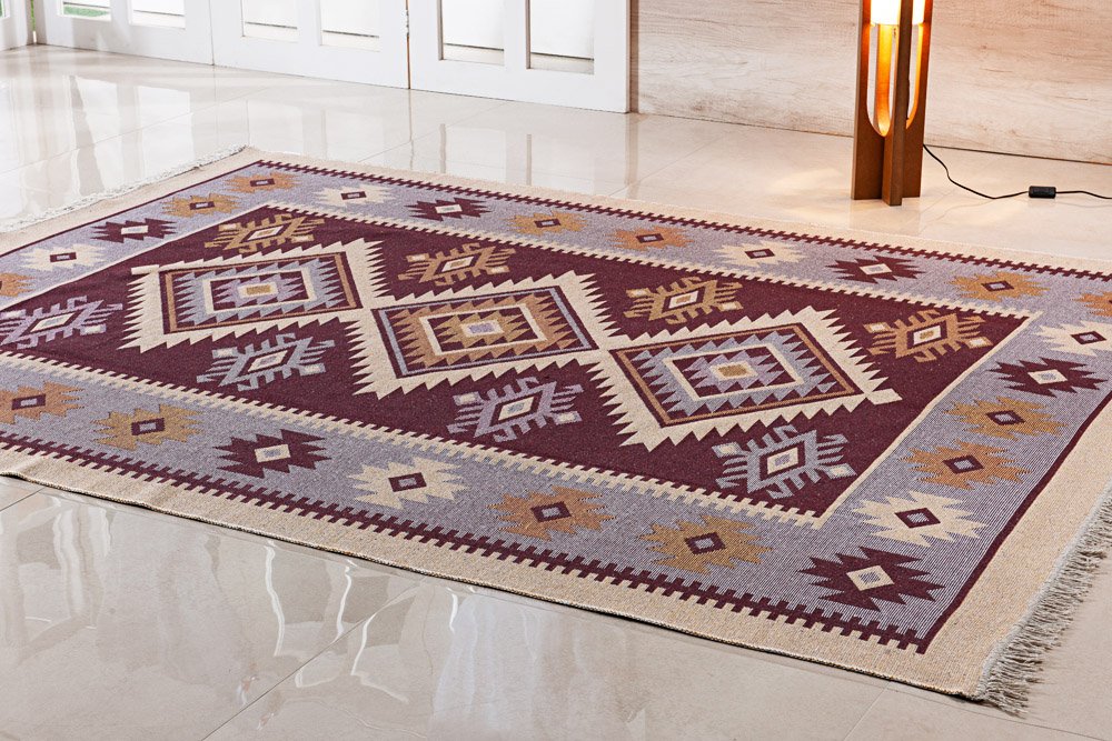 Tapete Turco Kilim - Antep - 1,40M x 2,00M - Bege - des 002 - Niazitex