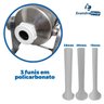 Canhao Para Encher Linguiça E Embutidos Inox 8 Litros 3 Funis CAF - 3