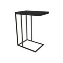 Ver imagem 3 de Kit Industrial Duo Mesa de Centro Catarina 35x135 e Mesa Lateral Encaixe Elena 70x45 Mdf - Preto