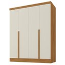 Ver imagem 2 de Guarda-Roupa 100% MDF 4 Portas 3 Gavetas Sevilha Yescasa Bege/Cinamomo/Off White