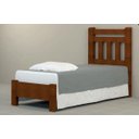Ver imagem 1 de Cama de Solteiro Tokio de Madeira Maciça Angelim Pedra/tauari - Cor Castanho