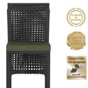 Ver imagem 3 de Mesa Bistro e 2 Banquetas Roma Preta Corda Náutica 13 Trama Original