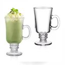 Ver imagem 4 de Kit 6 Caneca Taca Alta para Cafe Cappuccino Copo em Vidro Dolce Gusto Chocolate 230ml