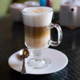 Kit 6 Caneca Taca Alta para Cafe Cappuccino Copo em Vidro Dolce Gusto Chocolate 230ml - 5