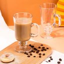 Ver imagem 3 de Kit 6 Caneca Taca Alta para Cafe Cappuccino Copo em Vidro Dolce Gusto Chocolate 230ml