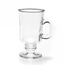 Ver imagem 1 de Kit 6 Caneca Taca Alta para Cafe Cappuccino Copo em Vidro Dolce Gusto Chocolate 230ml