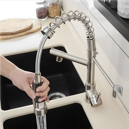 Torneira Gourmet Cozinha Monocomando Duo Escovada Flexível - 7