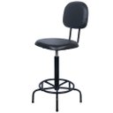 Ver imagem 2 de Cadeira Caixa Alta - L Duplo - Regulagem de Altura - Base de Ferro Fixa Corano Preto