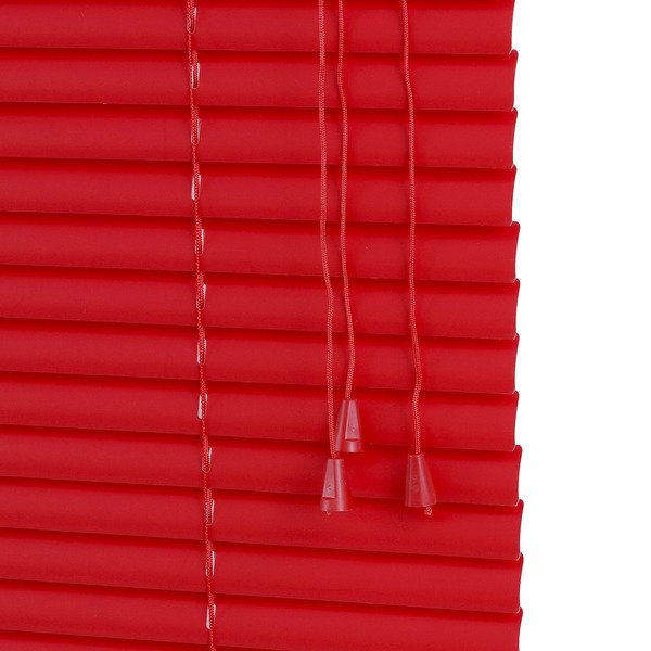 Persiana Horizontal PVC 25mm Color 140larg x 140alt Vermelha - Pronta para instalar - 3