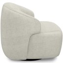 Ver imagem 6 de Kit 02 Poltronas Decorativa Orgânica Giratória para Sala Living Barolo L06 Linho Cru - Lyam Decor