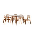Ver imagem 2 de Conjunto de Mesa de Jantar Maia Tampo com Vidro Laqueado 160cm 6 Cadeiras Maia Premium