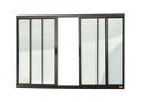 Ver imagem 1 de Janela Alumínio Confort 4F.100 x 200 V.Liso Preto Brimak