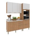Ver imagem 2 de Cozinha Compacta 3 Peças com Armário Paneleiro e Balcão com Tampo Multimóveis CR20450
