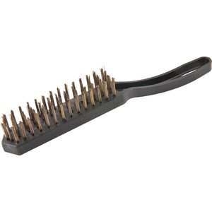 Escova manual aço 4 fileiras cabo plástico - Vonder