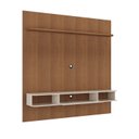 Ver imagem 6 de Painel Ripado até 75 Polegadas com Led 1 Porta 2 Nichos e Prateleira Belluno Artely