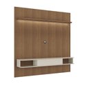 Ver imagem 4 de Painel Ripado até 75 Polegadas com Led 1 Porta 2 Nichos e Prateleira Belluno Artely