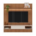 Ver imagem 2 de Painel Ripado até 75 Polegadas com Led 1 Porta 2 Nichos e Prateleira Belluno Artely