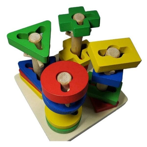 Brinquedo Blocos De Montar Torre Gelo Infantil - Habilidade