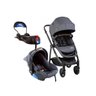 CARRINHO EPIC LITE TRIO BLACK DEEP + bebê CONFORTO + BASE- INFANTI - 1
