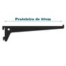 16 Suportes Simples Para Trilho Prateleira Em Aço 20cm Stilo Preto - 3