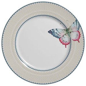 Conjunto com 6 Pratos Raso Borboleta 2 Ø29cm Alleanza Cerâmica