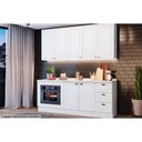 Ver imagem 4 de Módulo Cozinha Henn Americana Balcão p/ Forno de Embutir s/ Tampo Branco