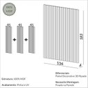 Ver imagem 3 de Painel Decorativo Ripado Mdf em Barra 134x183cm (2,45m²) Pa73 Dalla Costa-fendi