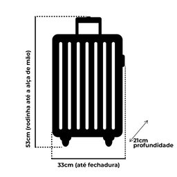 Kit Mala de Viagem de Bordo Londres Rose + Mochila Executiva Fuji Swiss Move - 2