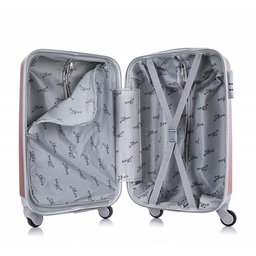Kit Mala de Viagem de Bordo Londres Rose + Mochila Executiva Fuji Swiss Move - 4