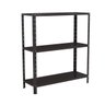 Estante 3 Prateleiras Aço Livros Quarto Cozinha Ferramentas - Preto - 1