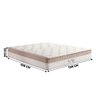 Colchão Casal Molas Ensacadas 138x188x33 King Best Anjos Colchões Bege - 4