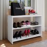 Sapateira Compacta Quarto Hall Entrada Prateleira Organizadora Banqueta Decoração Moderna-rpm Mó - 2