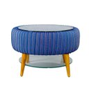 Ver imagem 1 de Mesa De Centro Artesanal Pneu C/Tampo Vidro Incolor 45x68cm