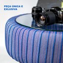 Ver imagem 7 de Mesa De Centro Artesanal Pneu C/Tampo Vidro Incolor 45x68cm