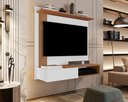 Ver imagem 4 de Painel para Tv Smart até 32 Polegadas Tucson - Cores - Comprar Moveis em Casa: Preto / Freijó