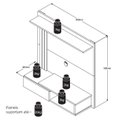 Ver imagem 3 de Painel para Tv Smart até 32 Polegadas Tucson - Cores - Comprar Moveis em Casa: Preto / Freijó