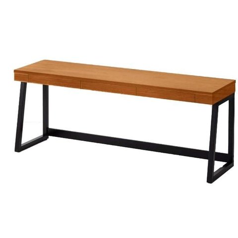 Aparador Oriente Tampo Mel Base Preta 160cm - 62428