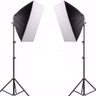 Kit Iluminação Estudio Videos Youtube 2 Softbox 70cm 2 Tripe - 1