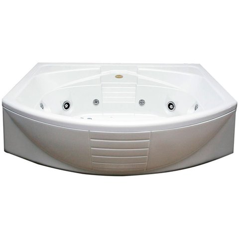 Banheira Retangular 10 Jatos Amea P2 183x122cm Branca